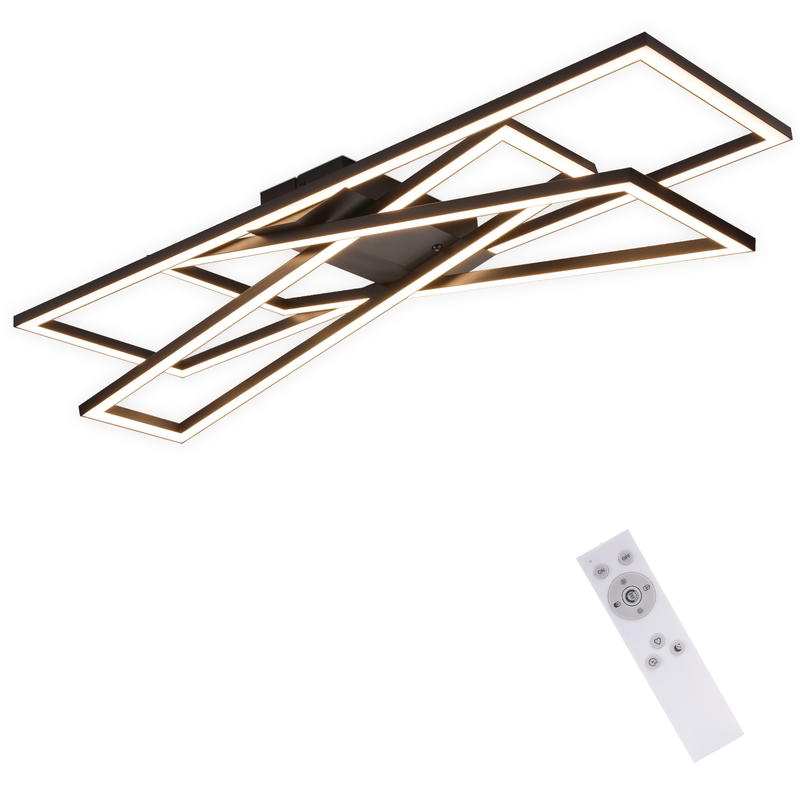 NETTLIFE LED-kattovalaisin,musta,45W,himmennettävä,olohuoneeseen,,toimistoon,,lastenhuoneeseen
