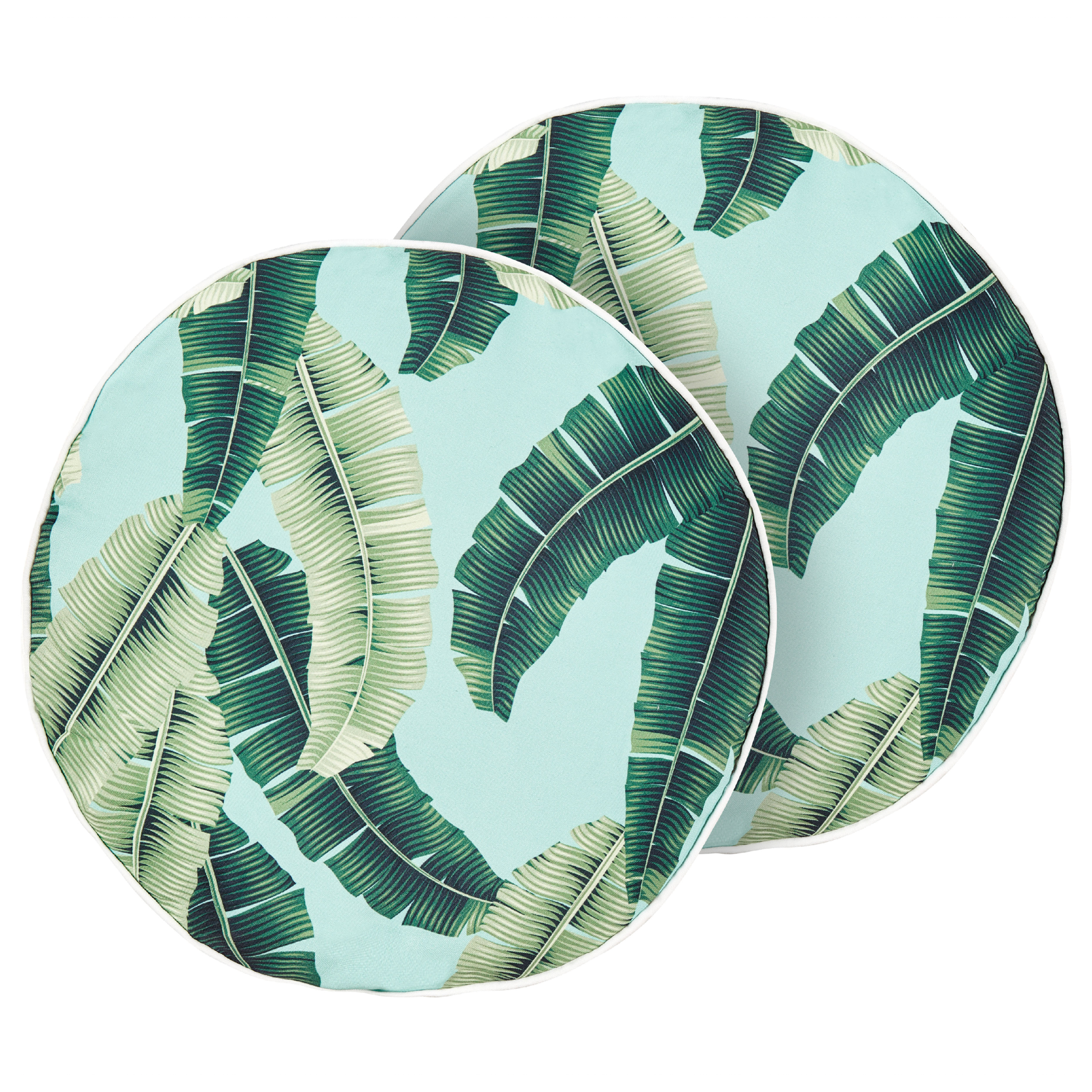 Ulkotyynysetti 2 kpl BOISSANO Kasvikuvio 40 x 40 cm Vihreä