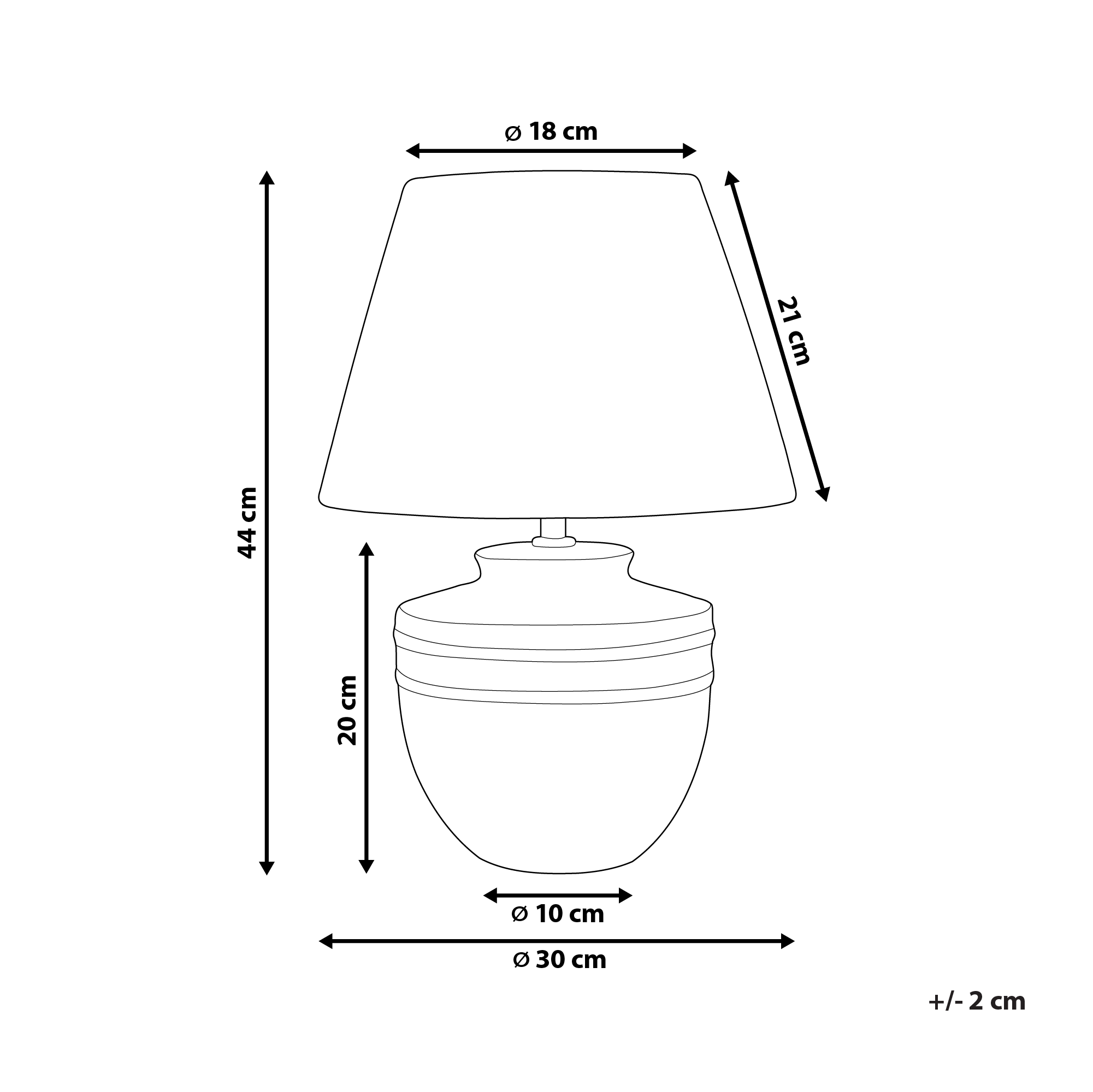 Pöytävalaisin TIGRE keramiikka Beige
