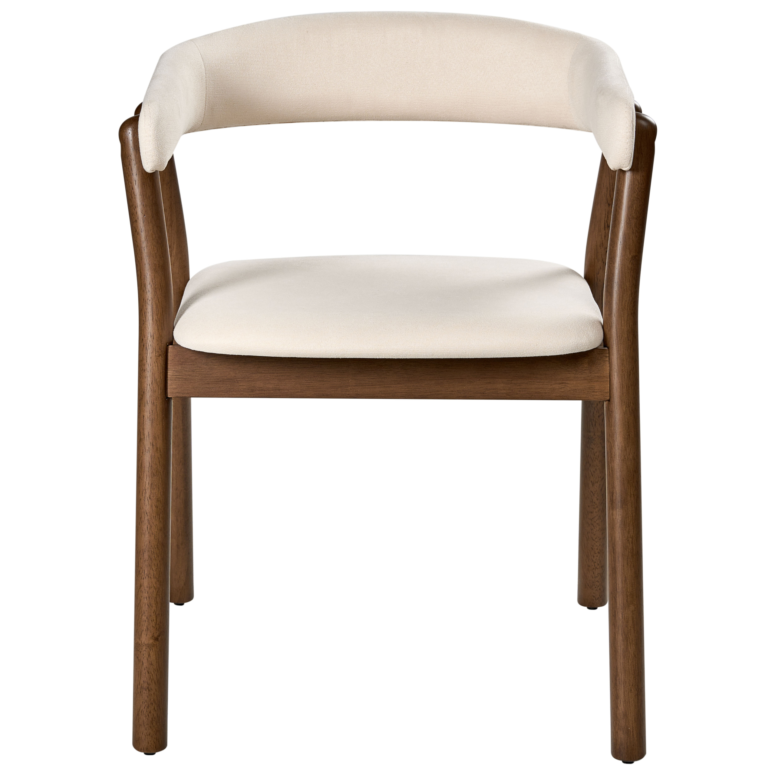 Ruokatuolisetti 2 kpl MYLO kangas Luonnonvalkoinen/tummanruskea