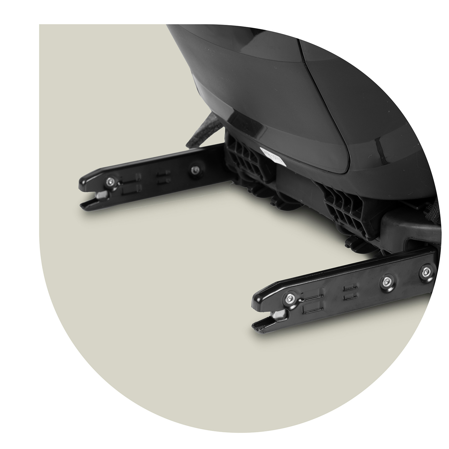 Nukido Louis pehmeä turvaistuin musta 15-36 kg ISOFIX