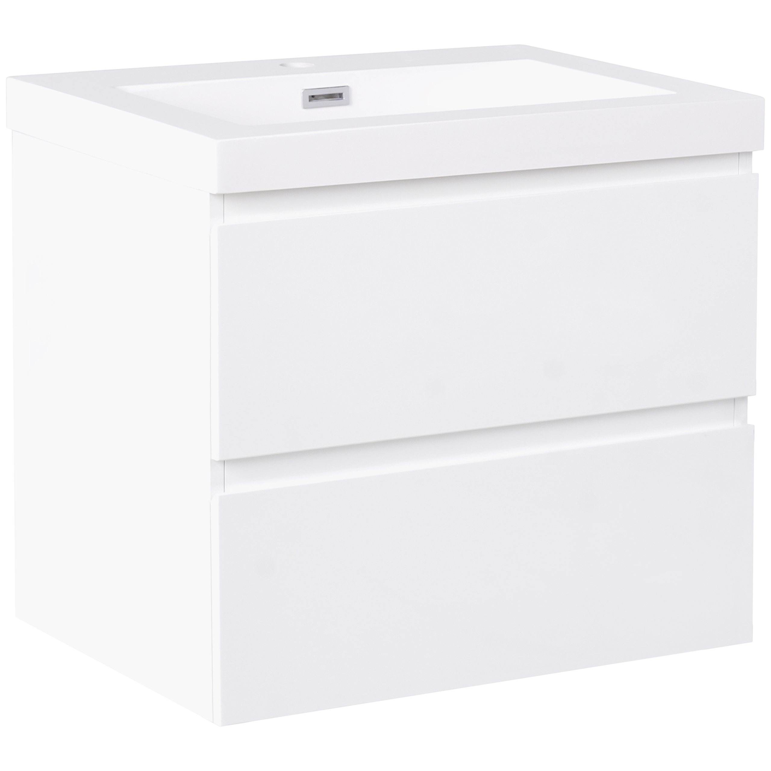 Seinäallaskaappi pesualtaalla CARDIEL 60 cm Valkoinen