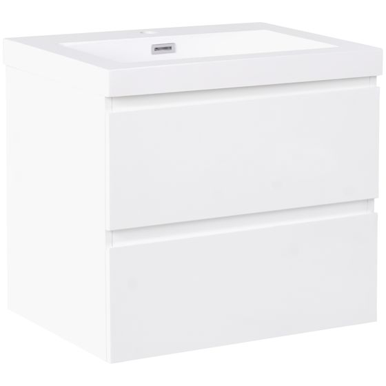 Seinäallaskaappi pesualtaalla CARDIEL 60 cm Valkoinen