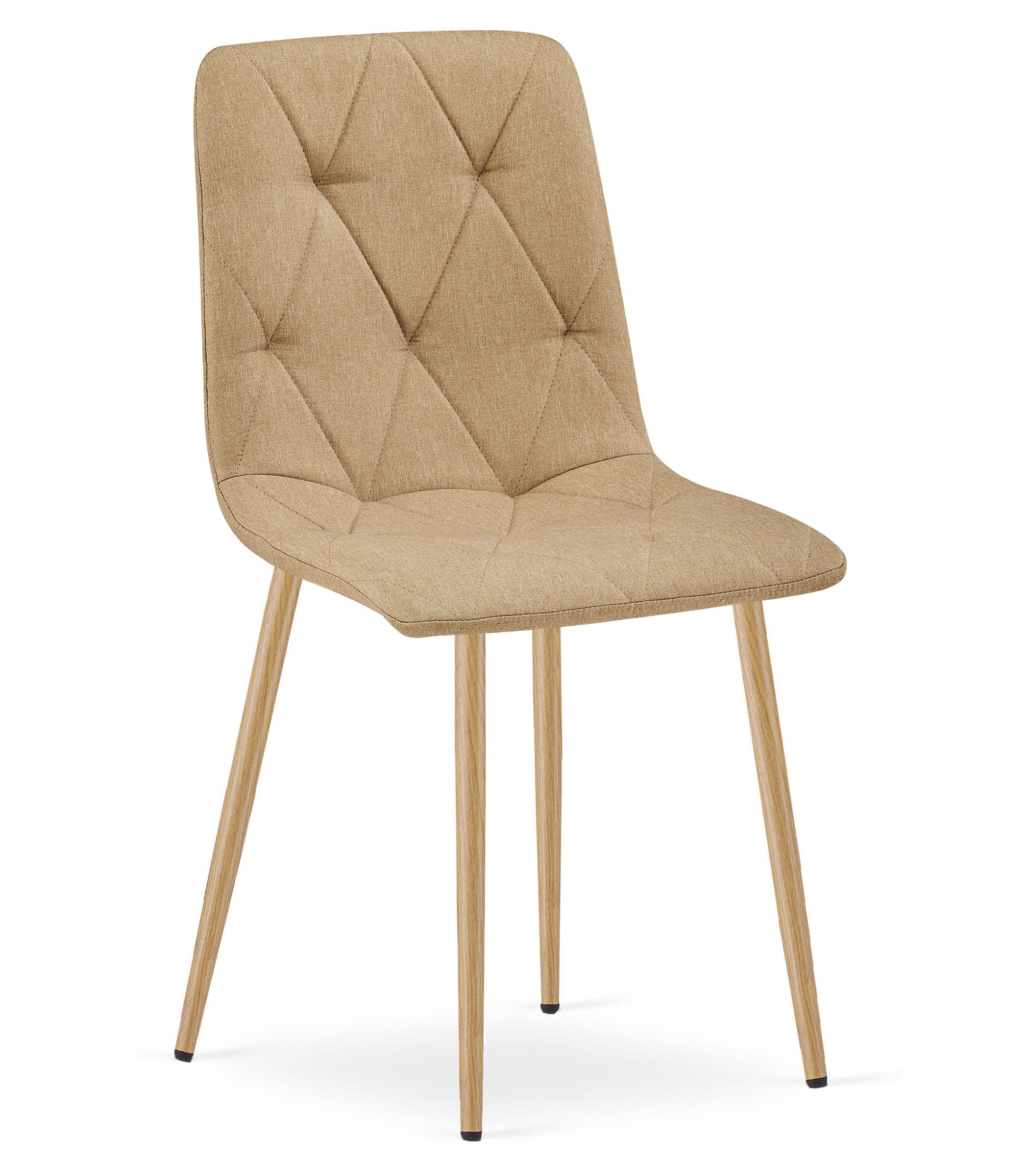 LIBRA verhoiltu tuoli, ruskea kangas, puunväriset jalat (1 kpl)