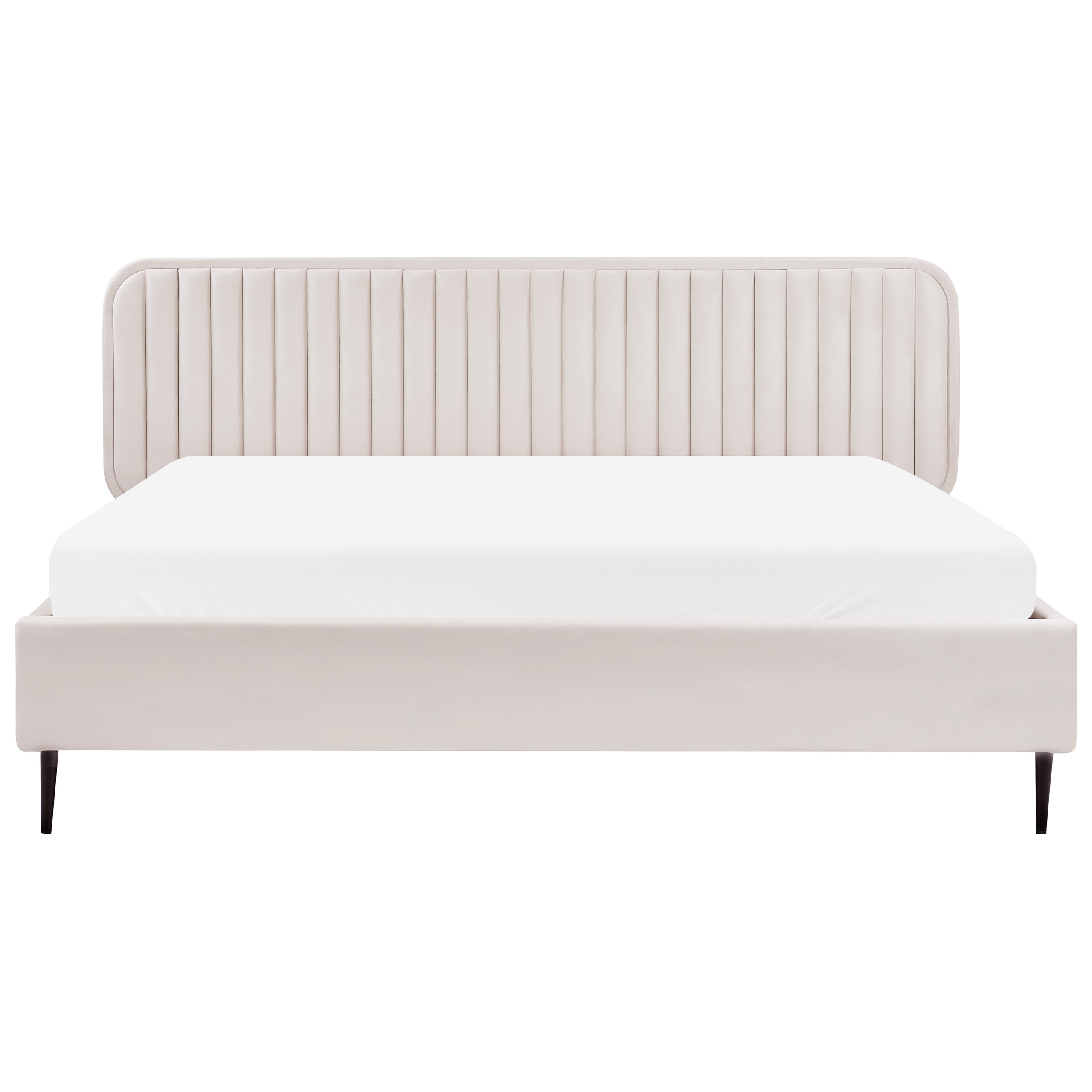 Sänky sametti BRIN 180 x 200 cm Beige