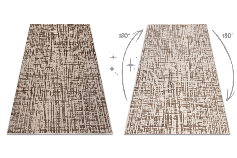 Matto AURA J2557A beige - Lines, rakenteellinen, moderni 140x190 cm