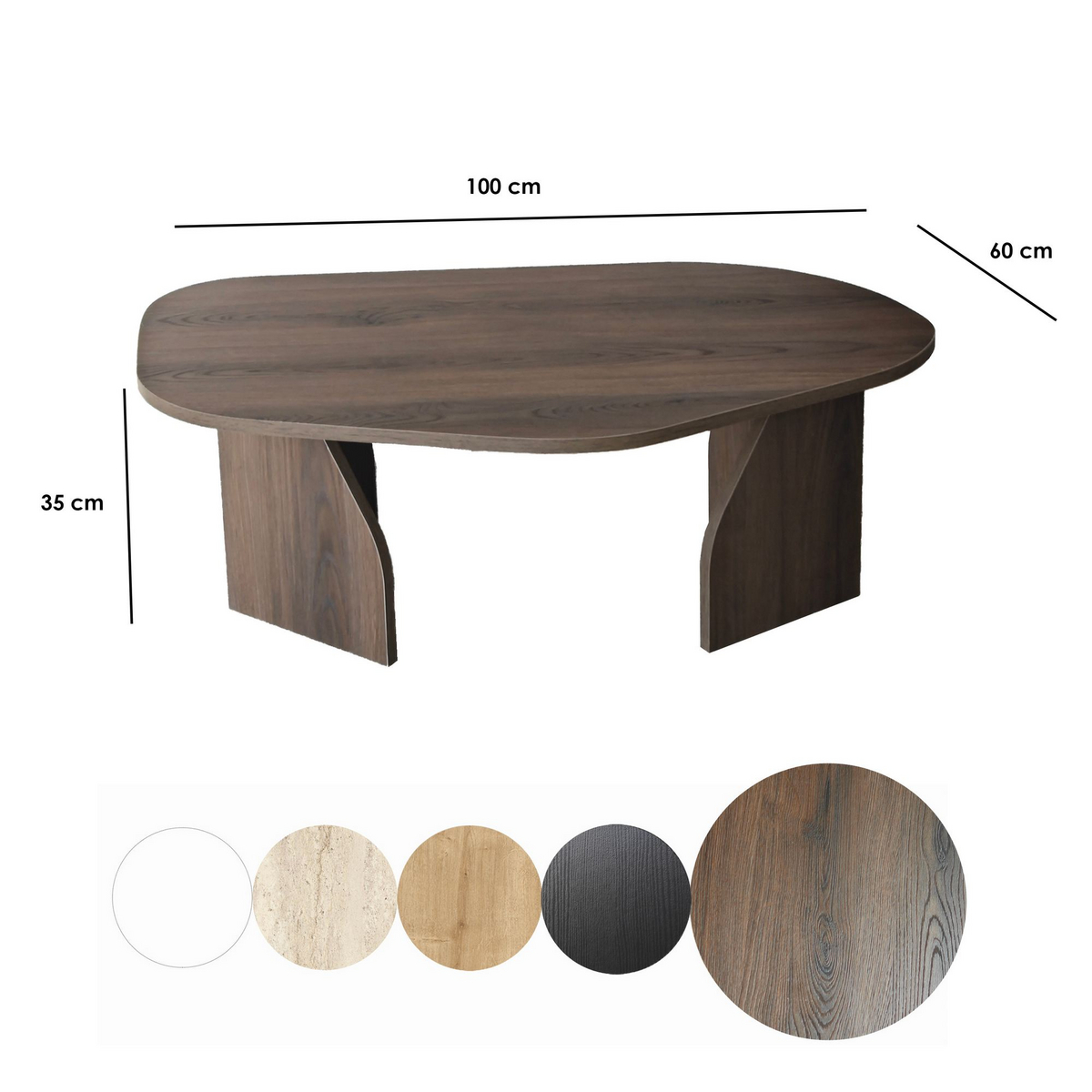 Norda Design Sohvapöytä Nova 60 x 100 x 35 cm