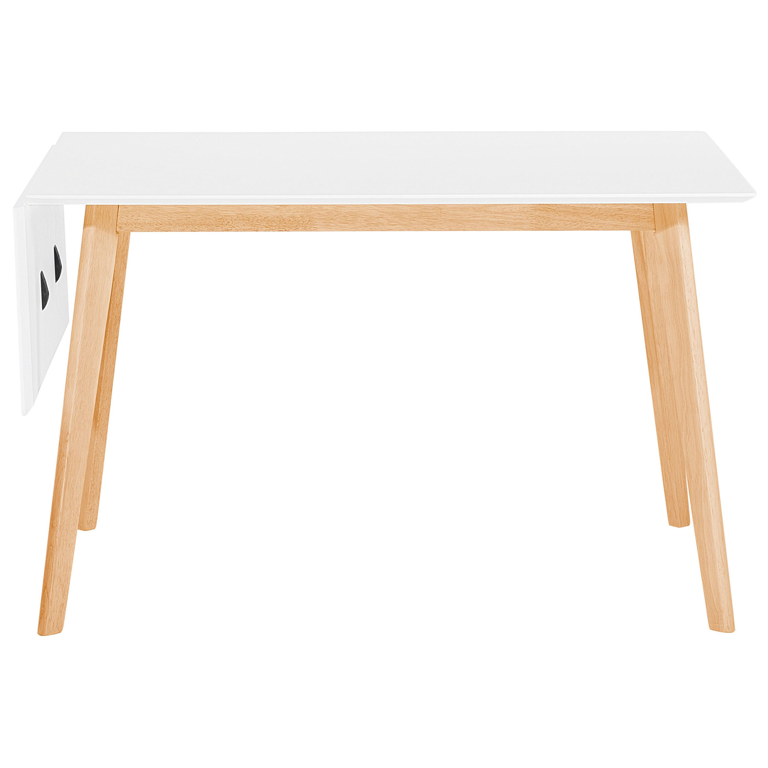 Jatkettava ruokapöytä MEDIO Valkoinen 120/155 cm 80 cm