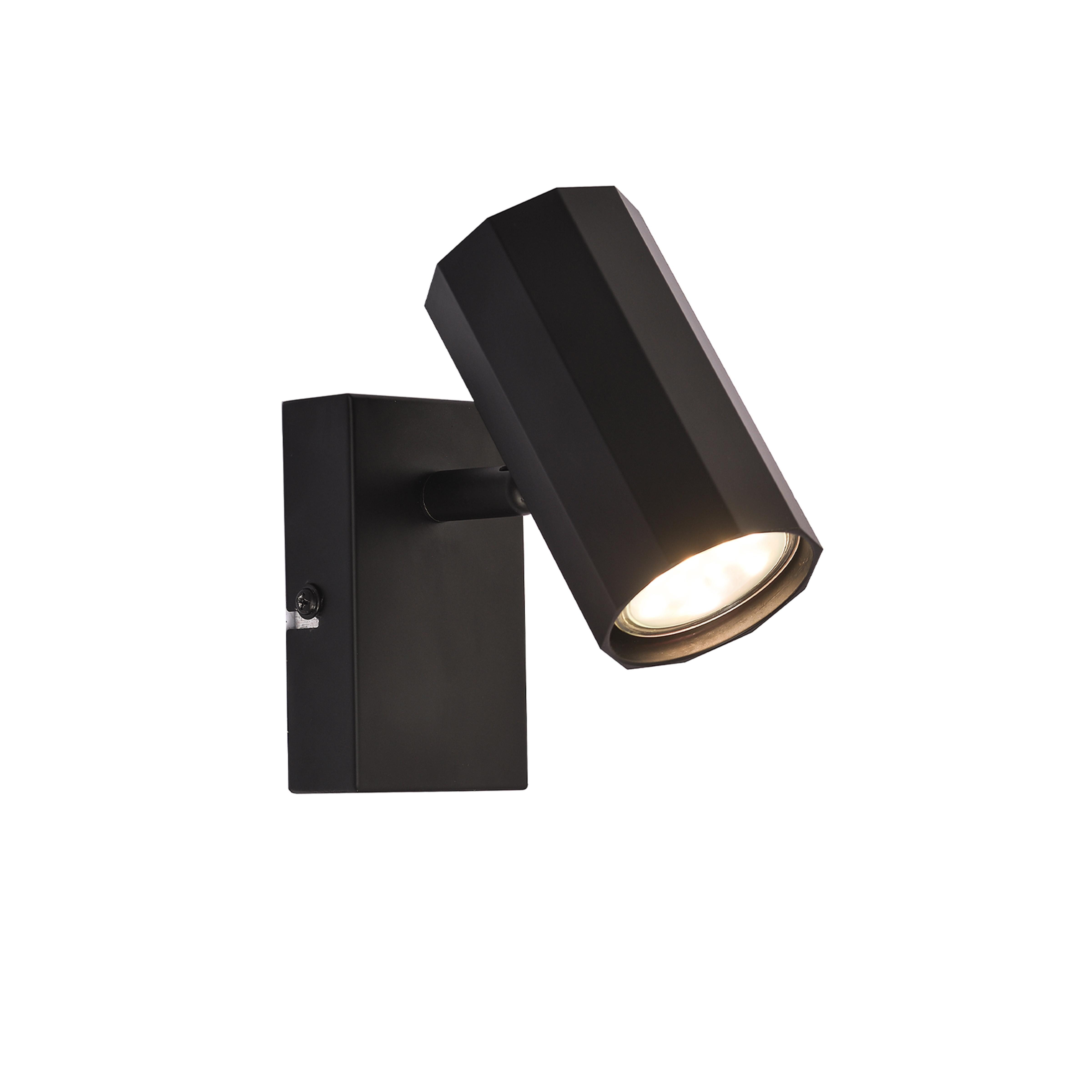 NETTLIFE Kattovalaisin 1- lamppuinen vintage musta metallinen kattovalaisin GU10 säädettävä 350°40W