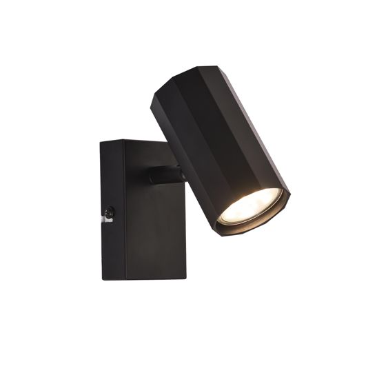 NETTLIFE Kattovalaisin 1- lamppuinen vintage musta metallinen kattovalaisin GU10 säädettävä 350°40W