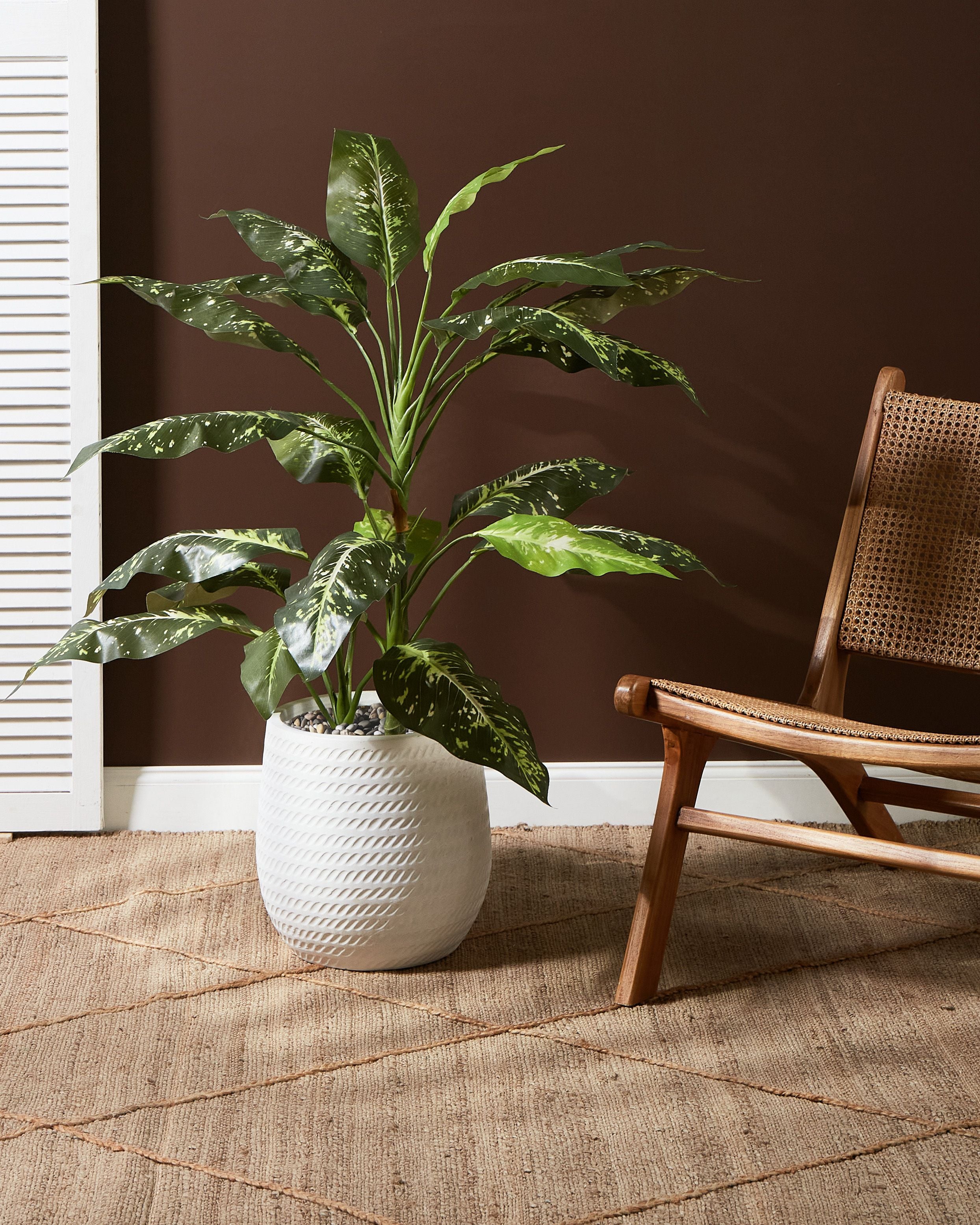 Kukkaruukku LIVADIA 27 cm Luonnonvalkoinen