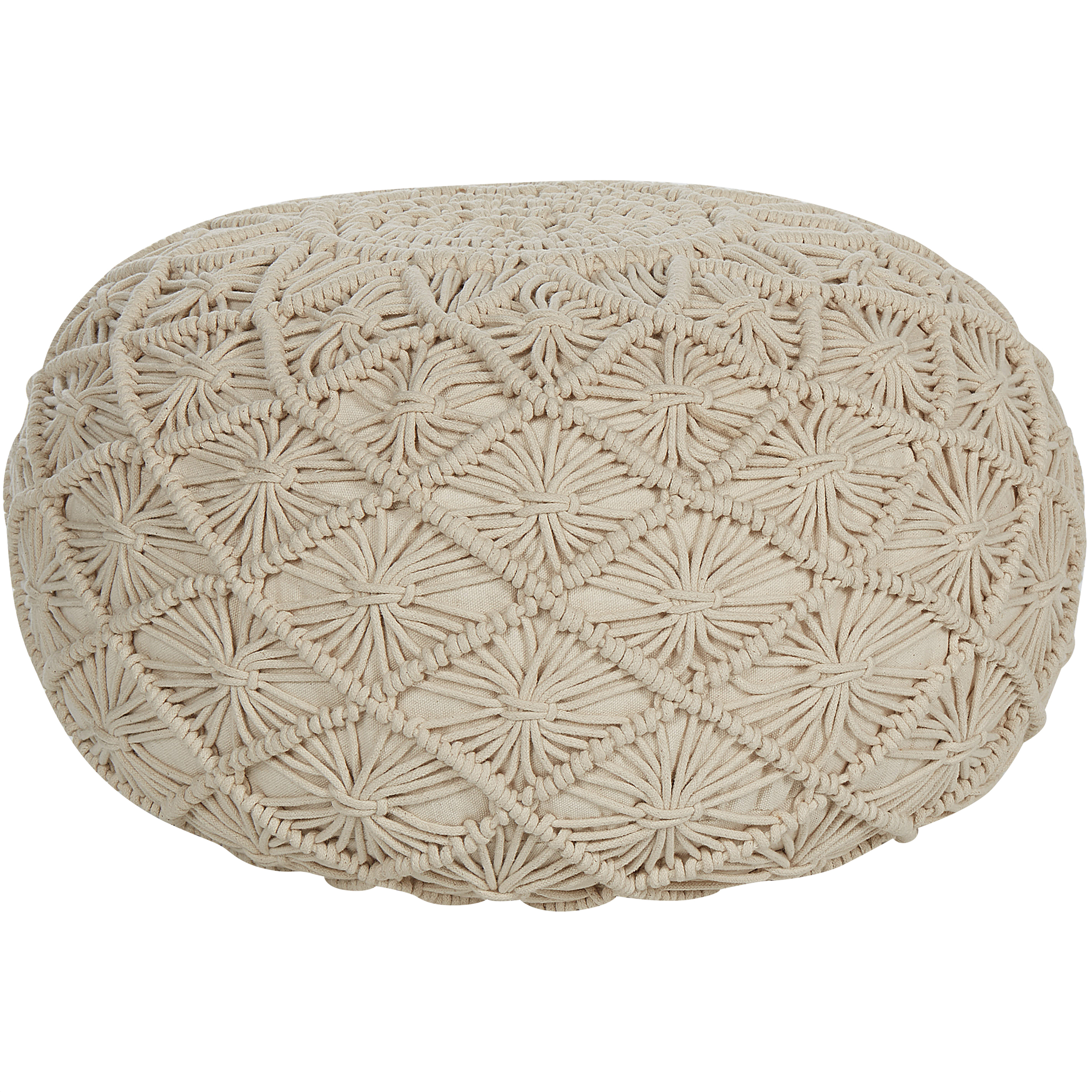 Rahi Makramee BERKANE Puuvilla Beige
