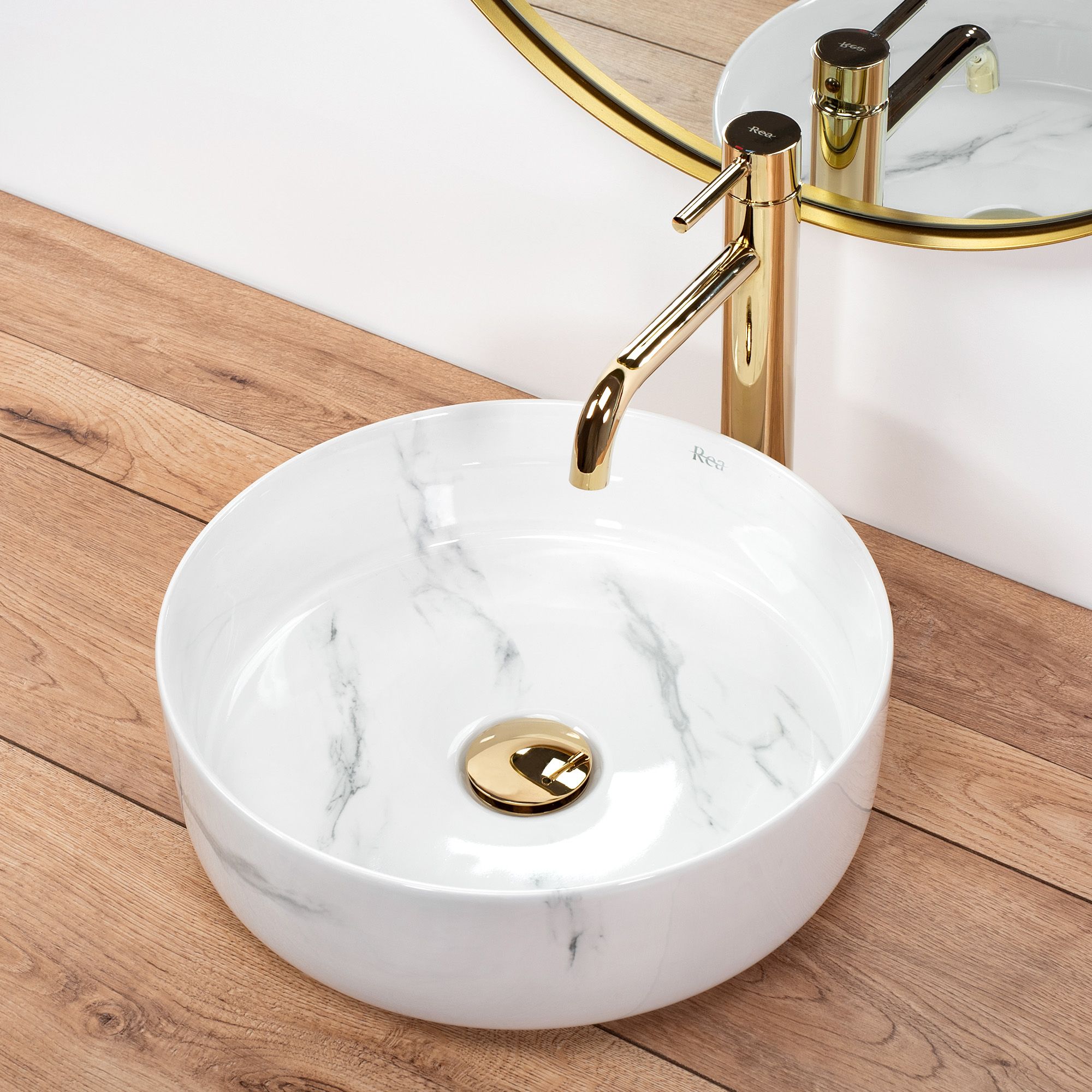 REA Malja-allas SAMI nature marble, 36X36X11, 5CM