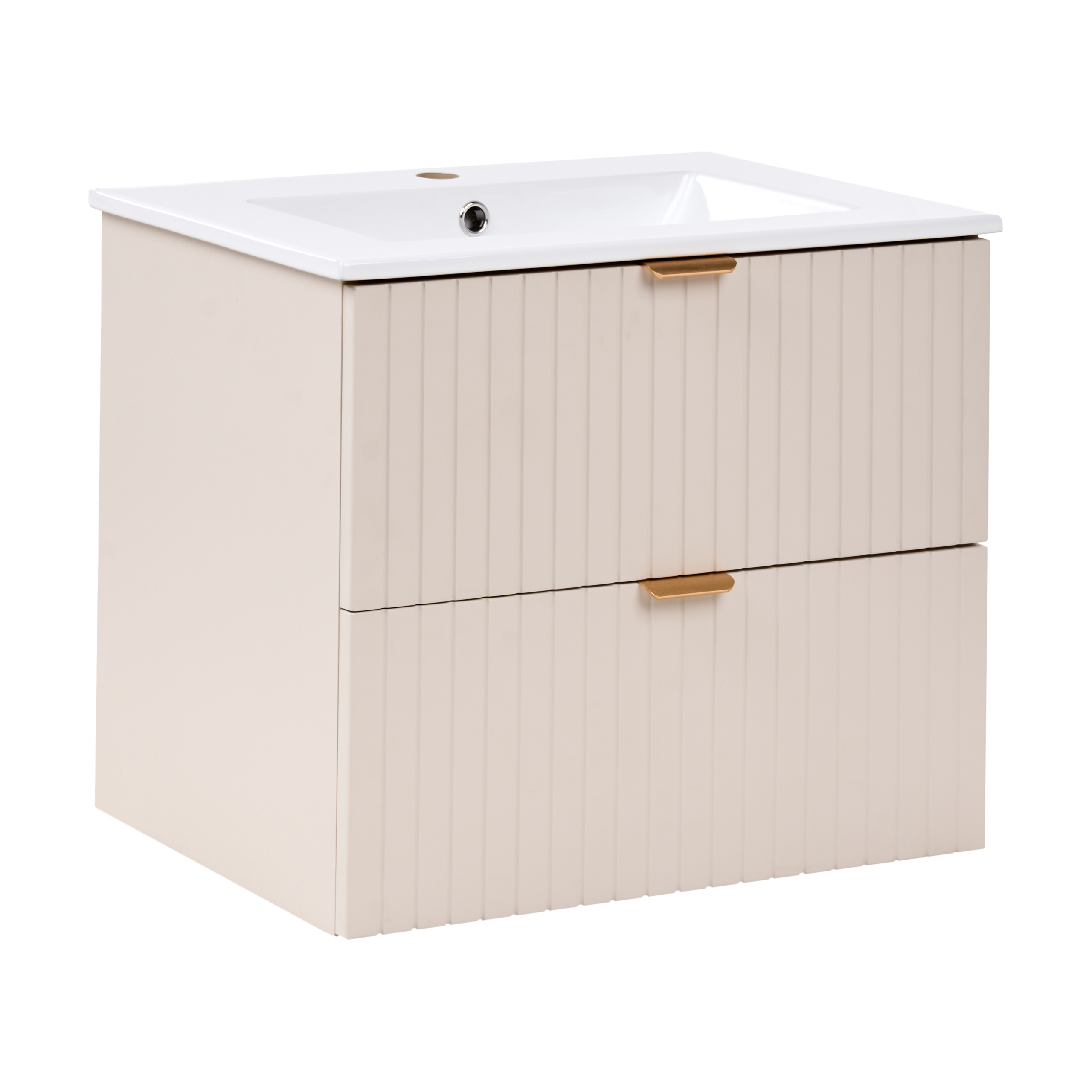 Seinäallaskaappi altaalla TOTORANI 60 cm Beige