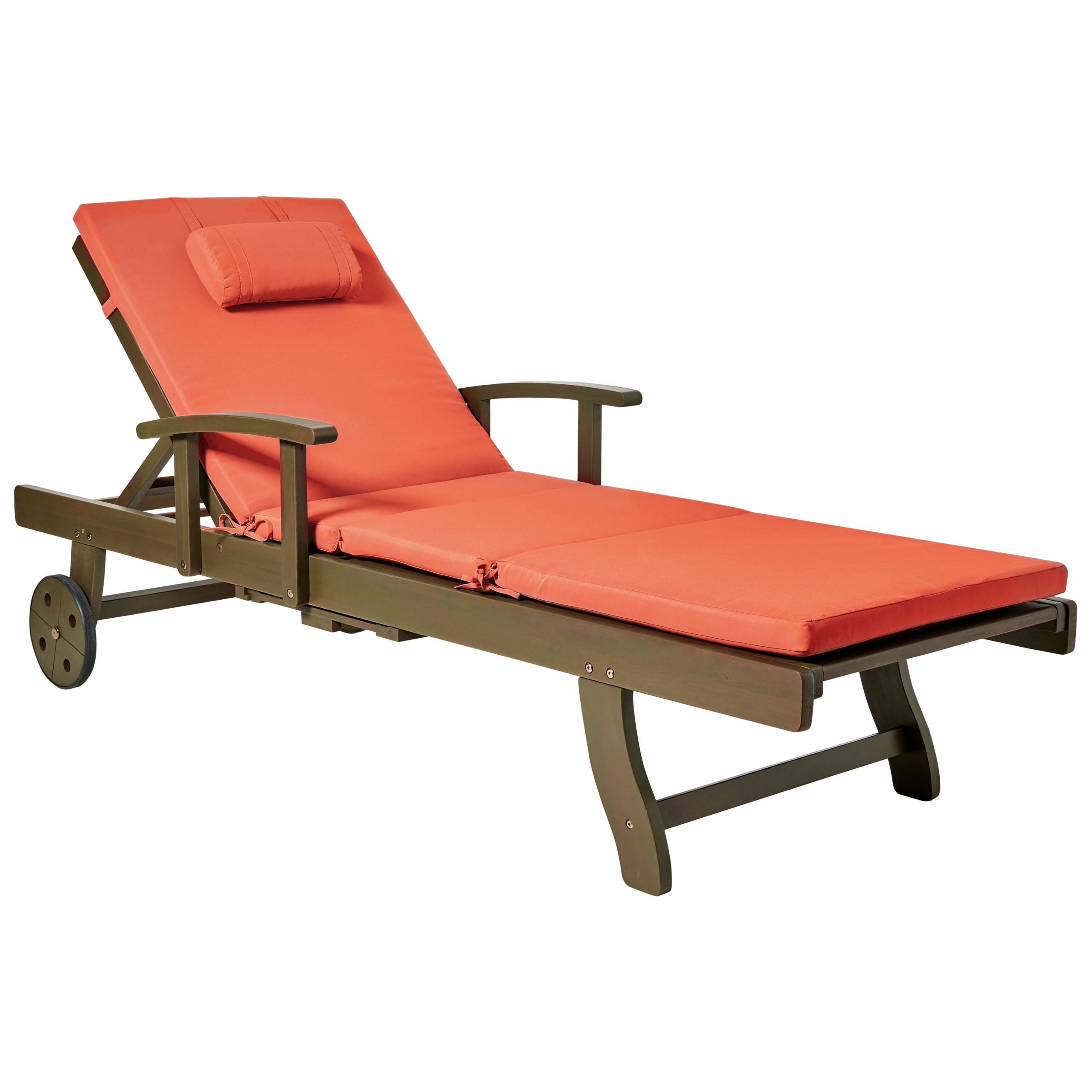 Aurinkotuoli pehmusteella AMANTEA PREMIUM akaasia Punainen