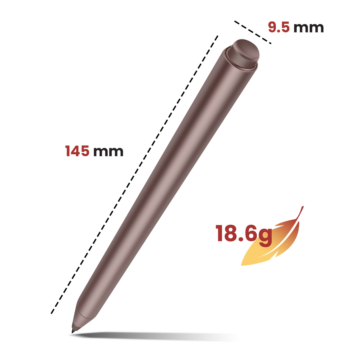 Kosketuskynä Surface-laitteelle, automaattinen yhteys, 1024 painepistettä, magneettikiinnitys