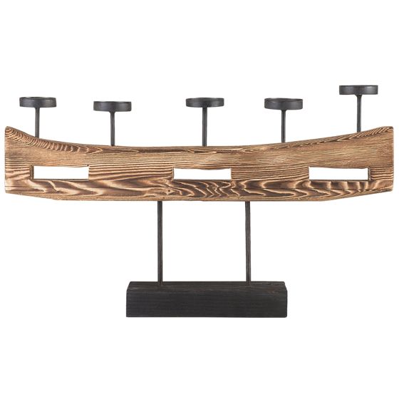 Kynttilänjalka GUATEMALA 36 cm Mänty Ruskea