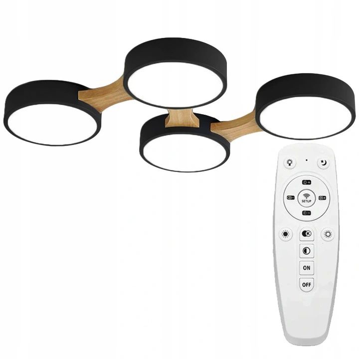 TOOLIGHT kattovalaisin APP527-4C FLAT musta, 65x46x3,5cm