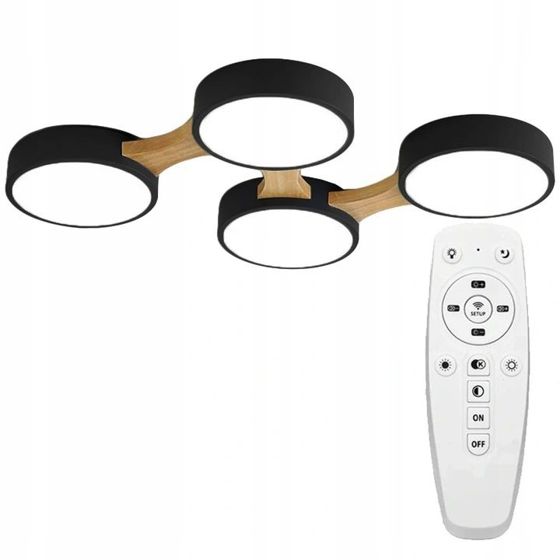 TOOLIGHT kattovalaisin APP527-4C FLAT musta, 65x46x3,5cm