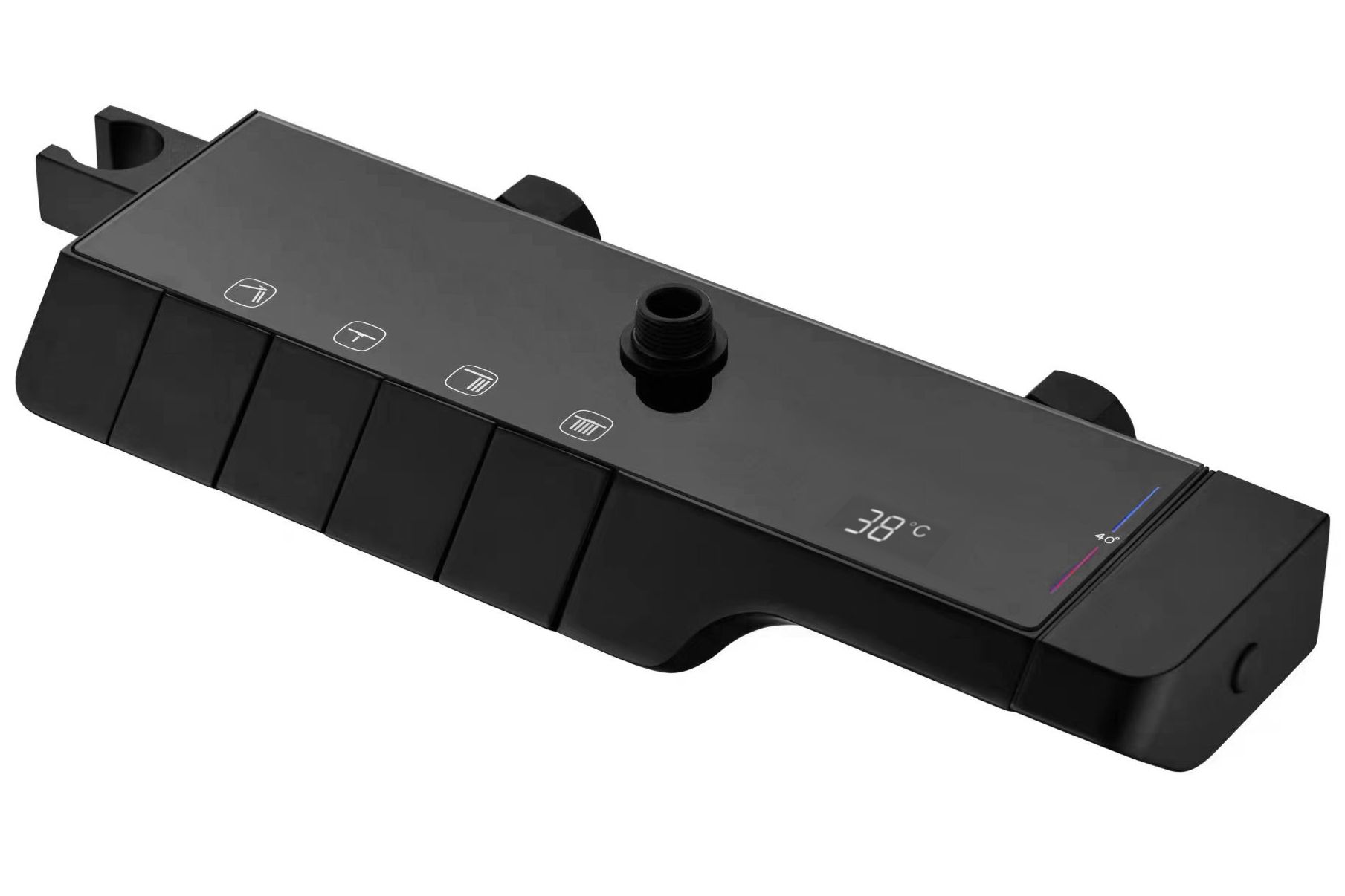 REA suihkusetti ROB THERMOSTAT musta, 37, 5X33X115CM