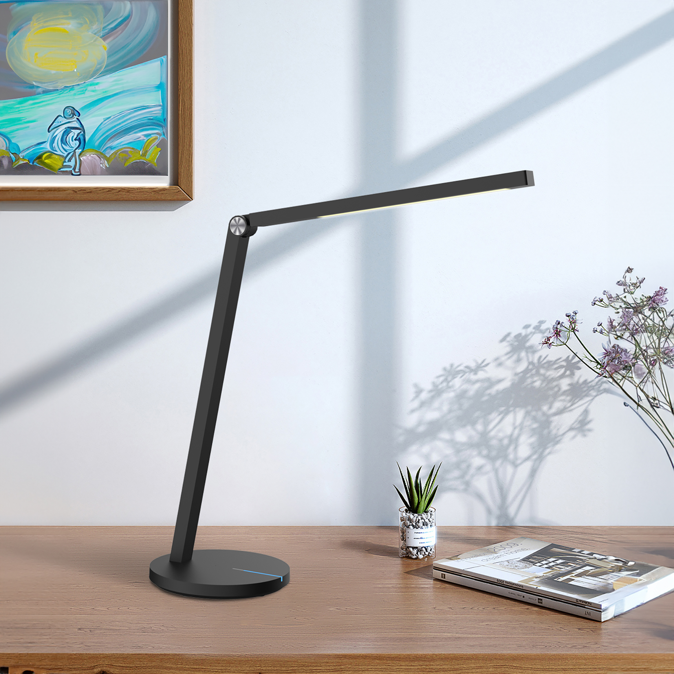 LED-pöytävalaisin kouluun, kolme väriä työhön