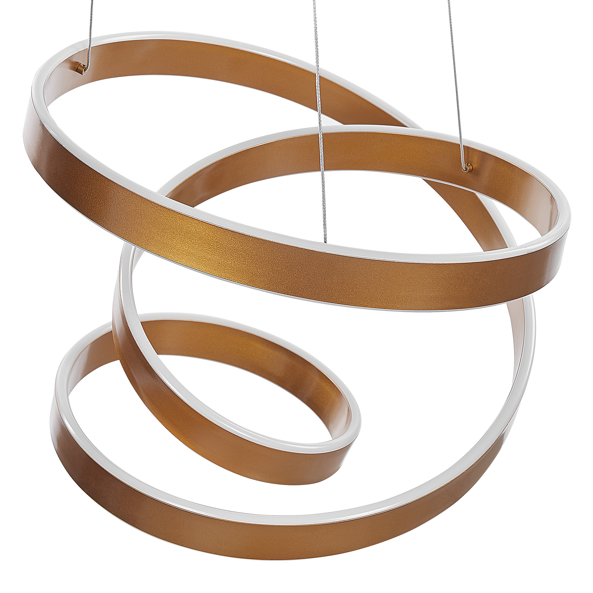 LED-riippuvalaisin WANLI metalli Kulta