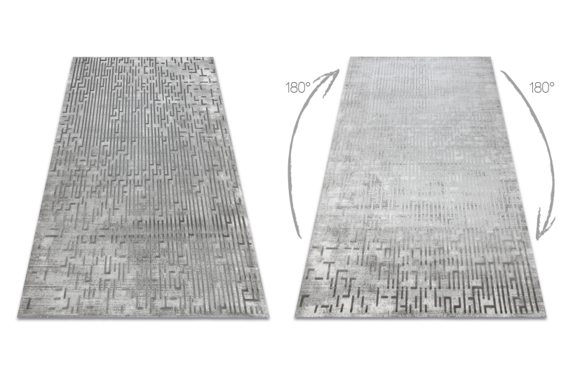 Matto AKRYYLI VALS 3943 sokkelo harmaa 80x300 cm
