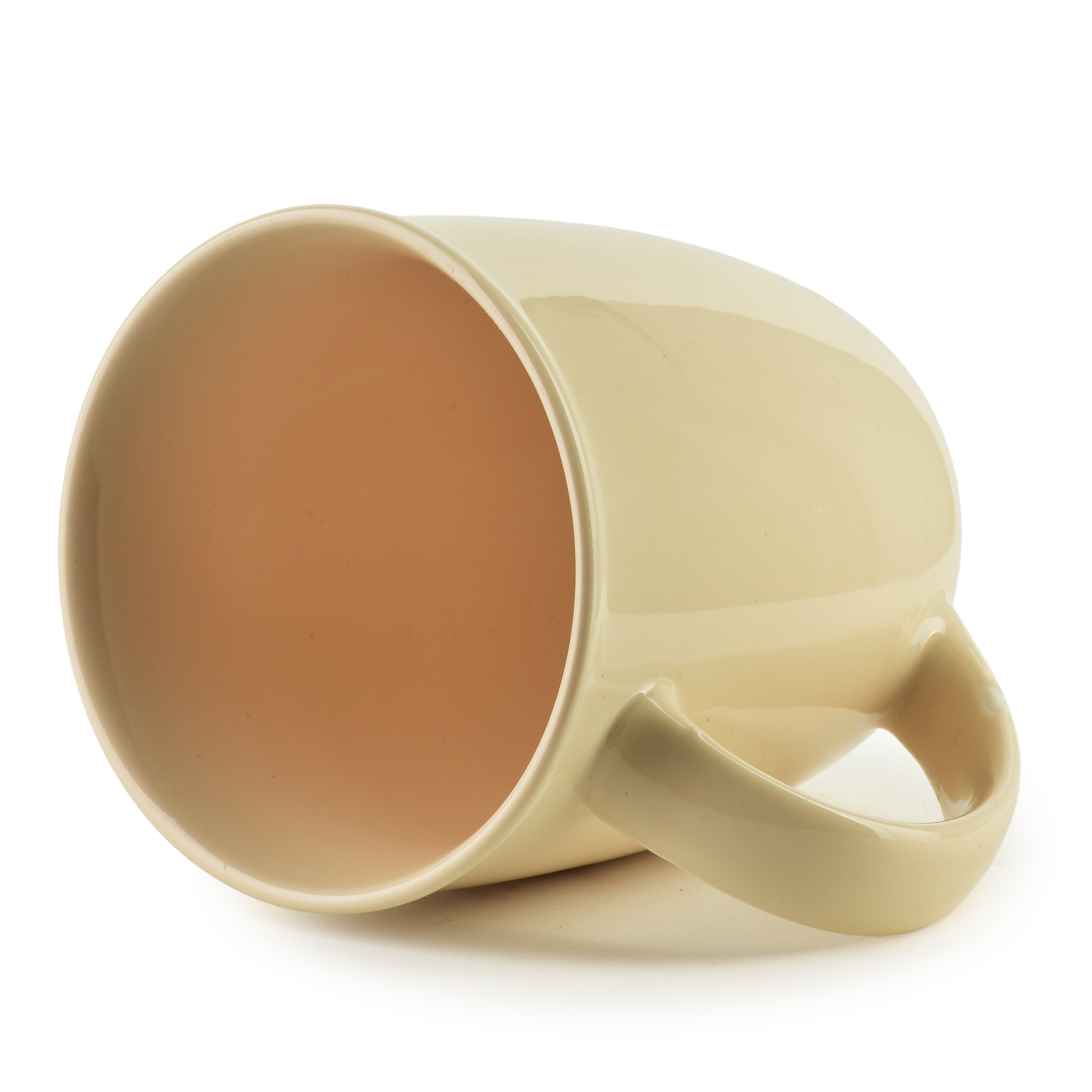 Muki posliini HENDIA Coffee Time 9x13x10 cm vaaleanbeige 1 kpl