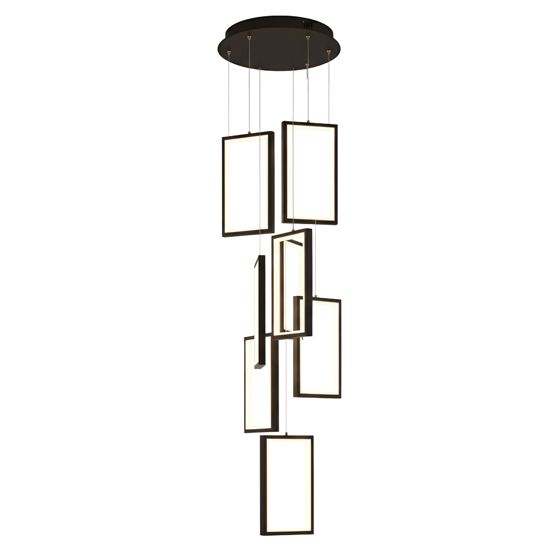TOOLIGHT riippuvalaisin LHJ089-7CP Musta-valkoinen, 30x30x20cm