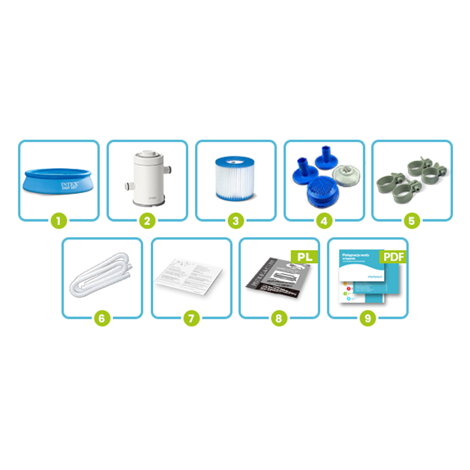INTEX 28108 244 x 61 cm Jatkettava puutarhauima-allas