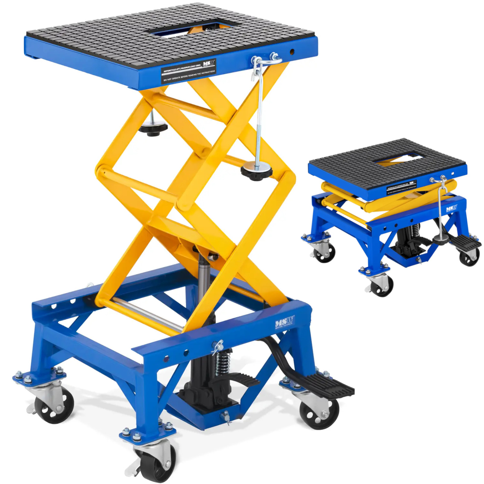 Mobiili moottoripyörätunkki 35-87 cm 150 kg