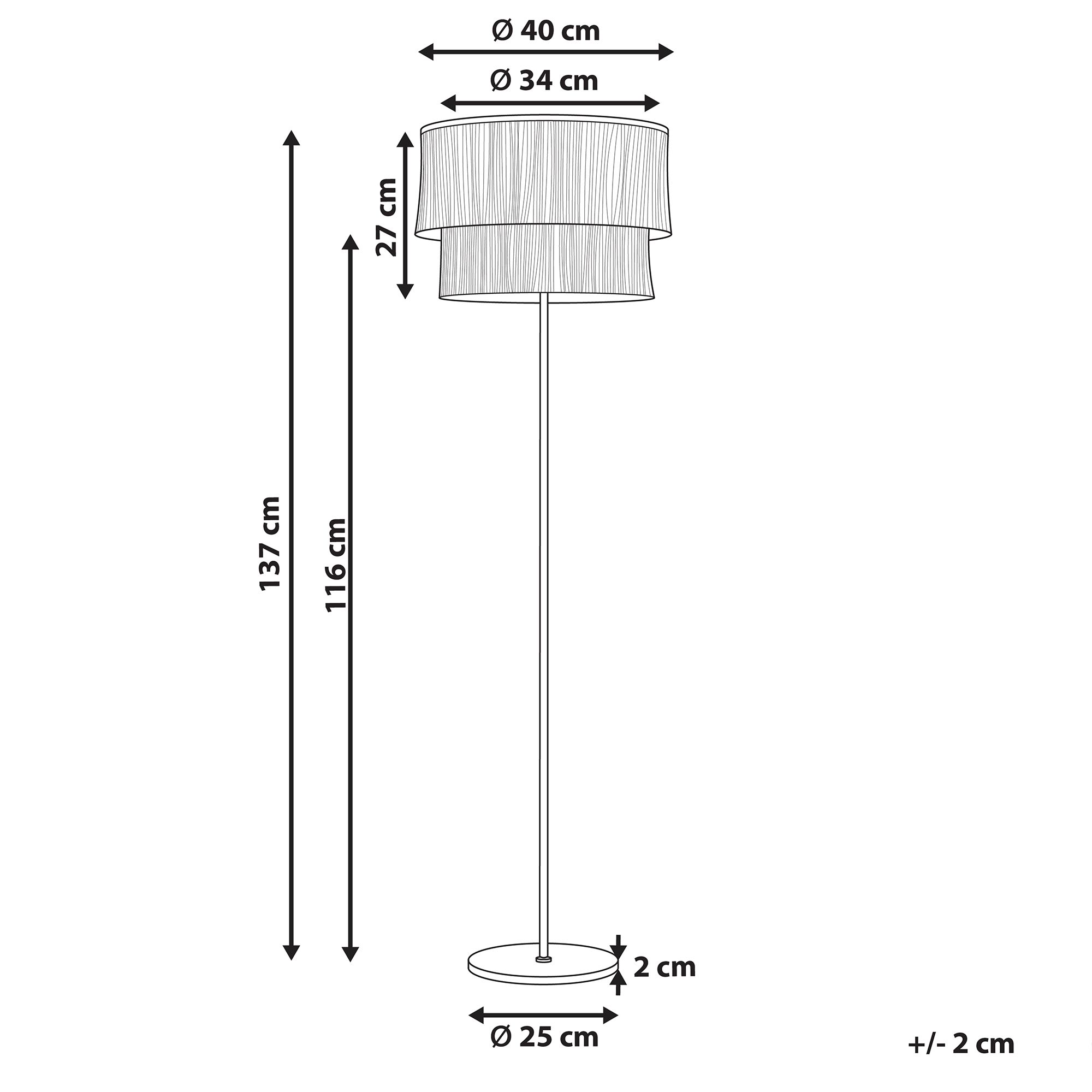 Lattiavalaisin PERISTERI metalli Ruskea