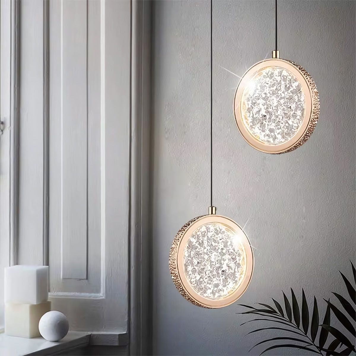 TOOLIGHT riippuva kattovalaisin LED G089-1CP läpinäkyvä, 20x20x20cm