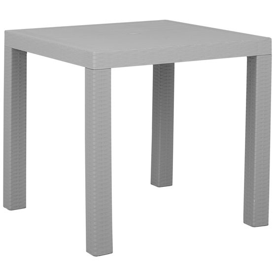 Puutarhapöytä FOSSANO 80 cm 80 cm Vaaleanharmaa
