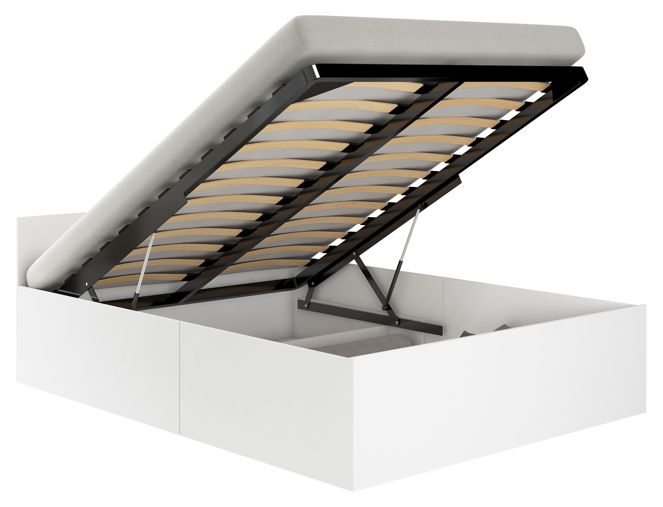 Akord Taitettava sänky Valkoisella patjalla 200x100x68