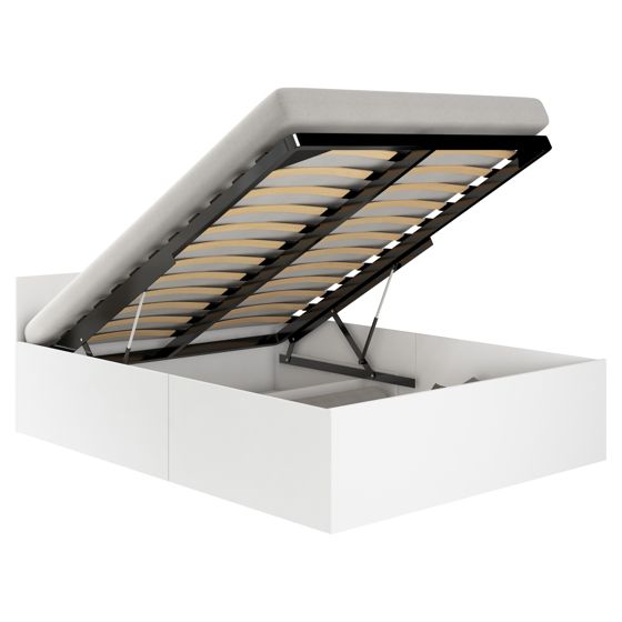 Akord Taitettava sänky Valkoisella patjalla 200x100x68