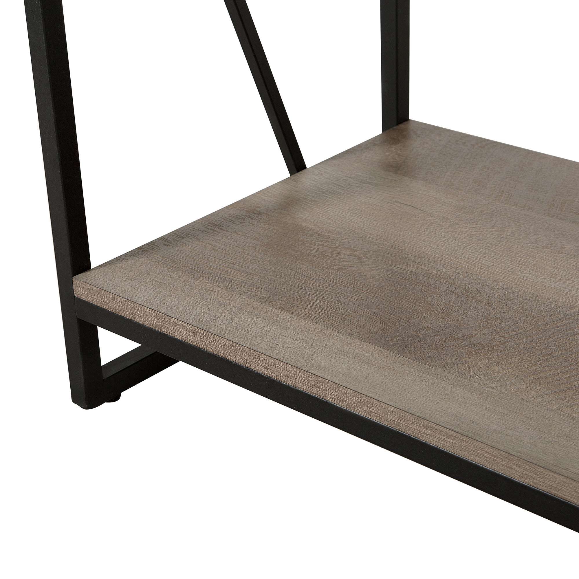 Kirjahylly 4 tasoa FORRES 143 cm Ruskea/musta
