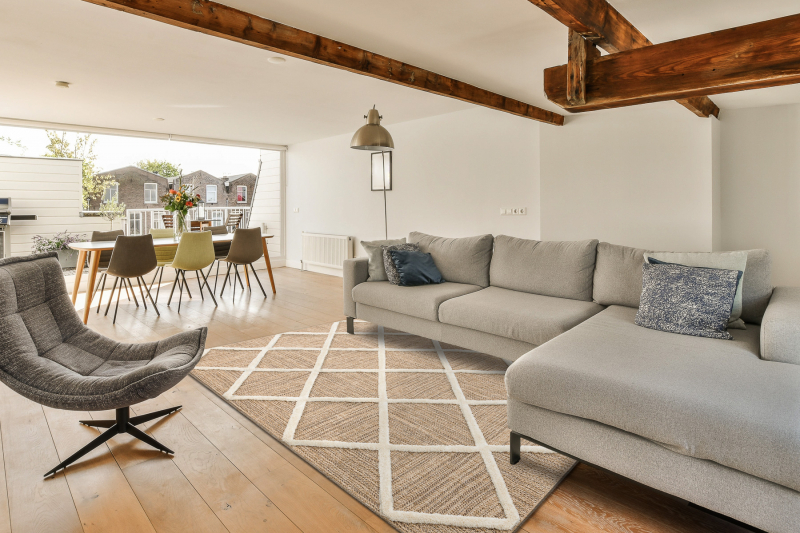 SPARK 0708A beige / kerma matto - säleikkö, rombit, sisal, rakenne 160x220 cm