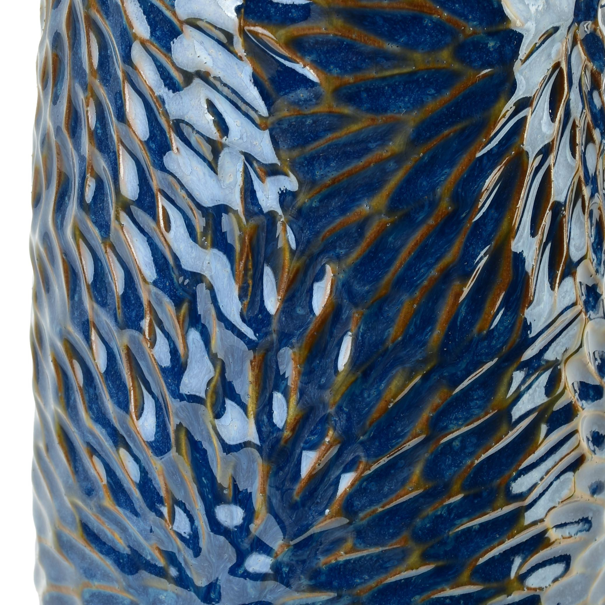 kynttilänpidin keramiikka Mondex Yarine Blue 10.5x8.5x16.5cm blue 1kpl