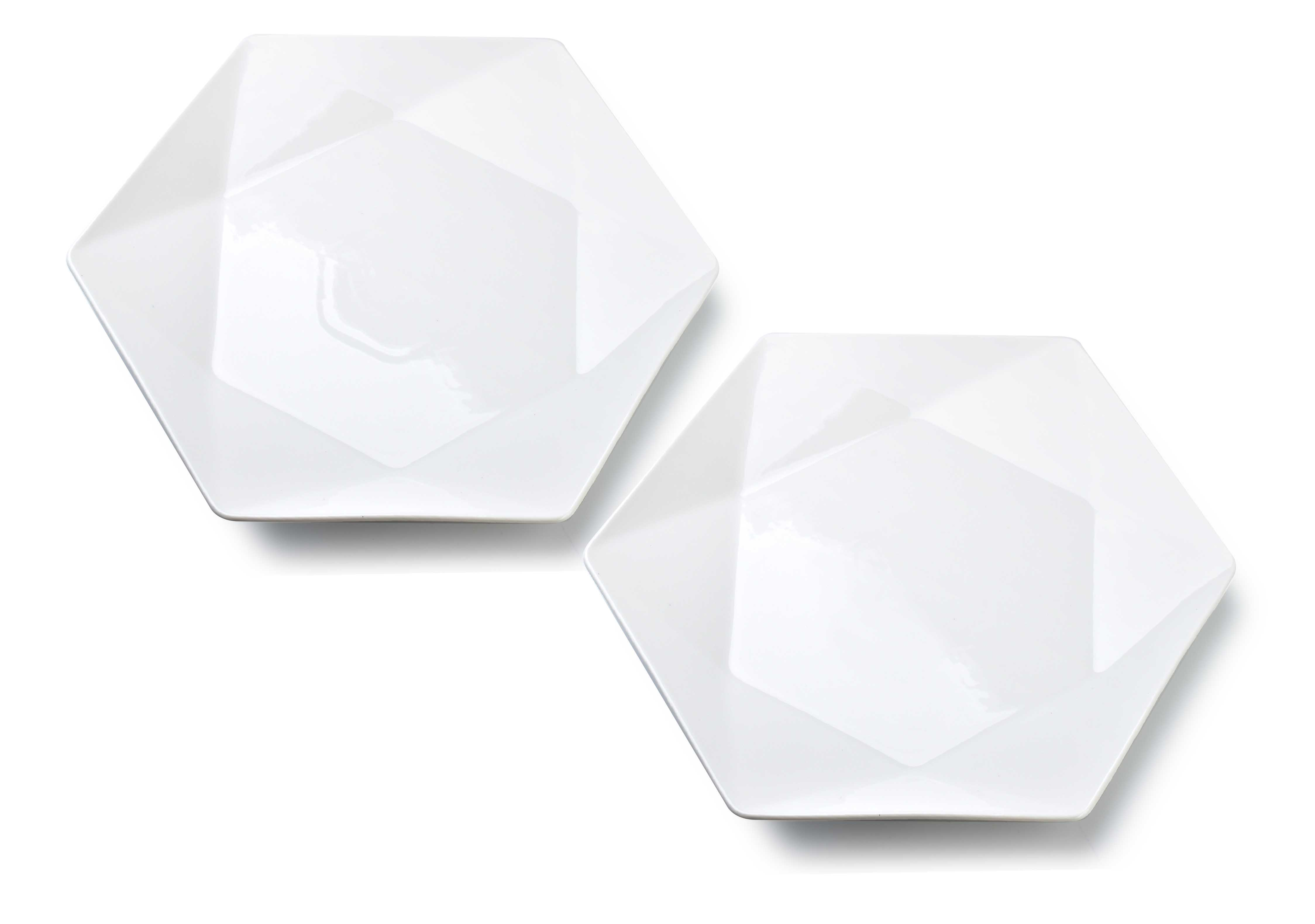 Ruokalautaset Posliini Affekdesign Ralph 32,5x28,5x3 cm Valkoinen 2 kpl