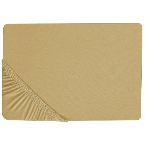 Muotoonommeltu lakana JANBU puuvilla 200 x 200 cm Oliivinvihreä