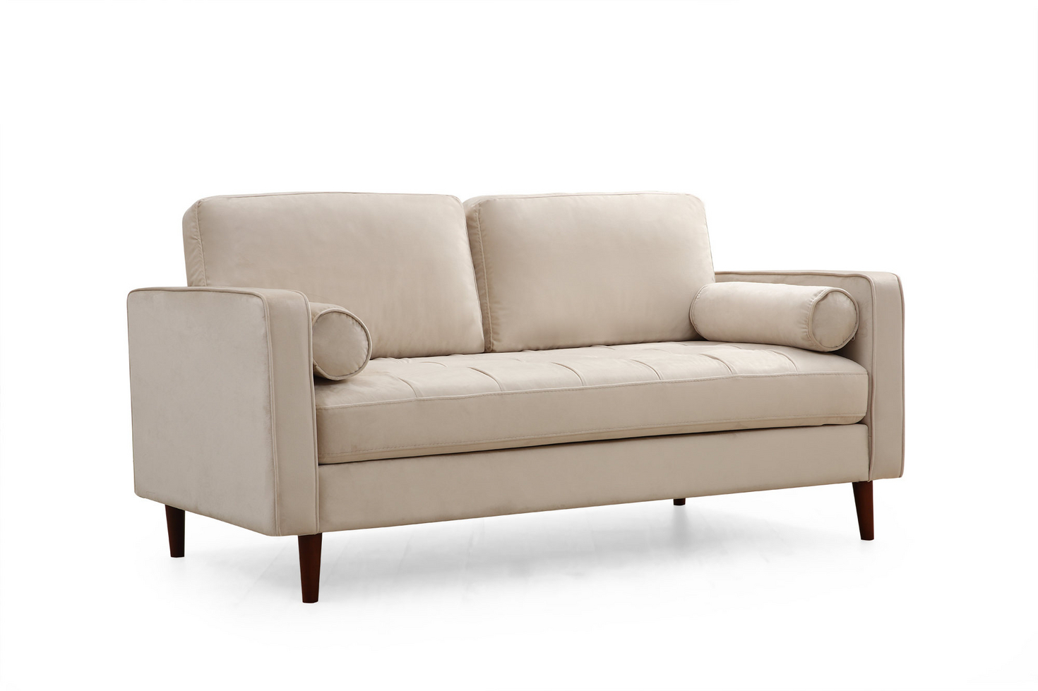 Norda Design kaksipaikkainen sohva, pyökistä valmistettu runko, 100 % polyesteriä, 175 x 90 x 70 cm, sisältää 2 tyynyä, skandinaavinen muotoilu