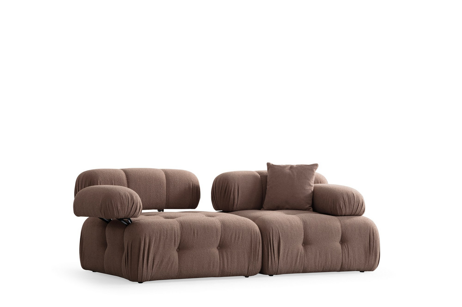 Norda Design kaksipaikkainen sohva, pyökkipuinen runko, 100 % polyesteri, 200 x 100 x 80 cm | pehmeä vaahto ja tyylikäs muotoilu