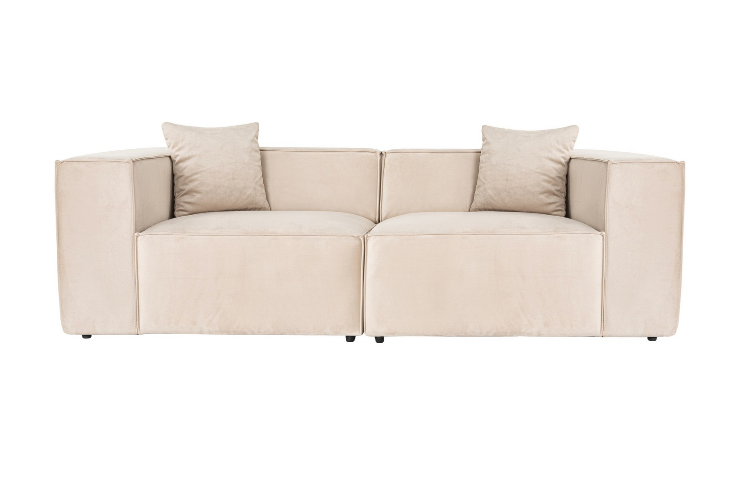 Norda Design Elegantti 2-paikkainen sohva, 220 cm | 100 % Carpinus betulus -runko, 32 DNS-vaahto, sisältää 2 tyynyä