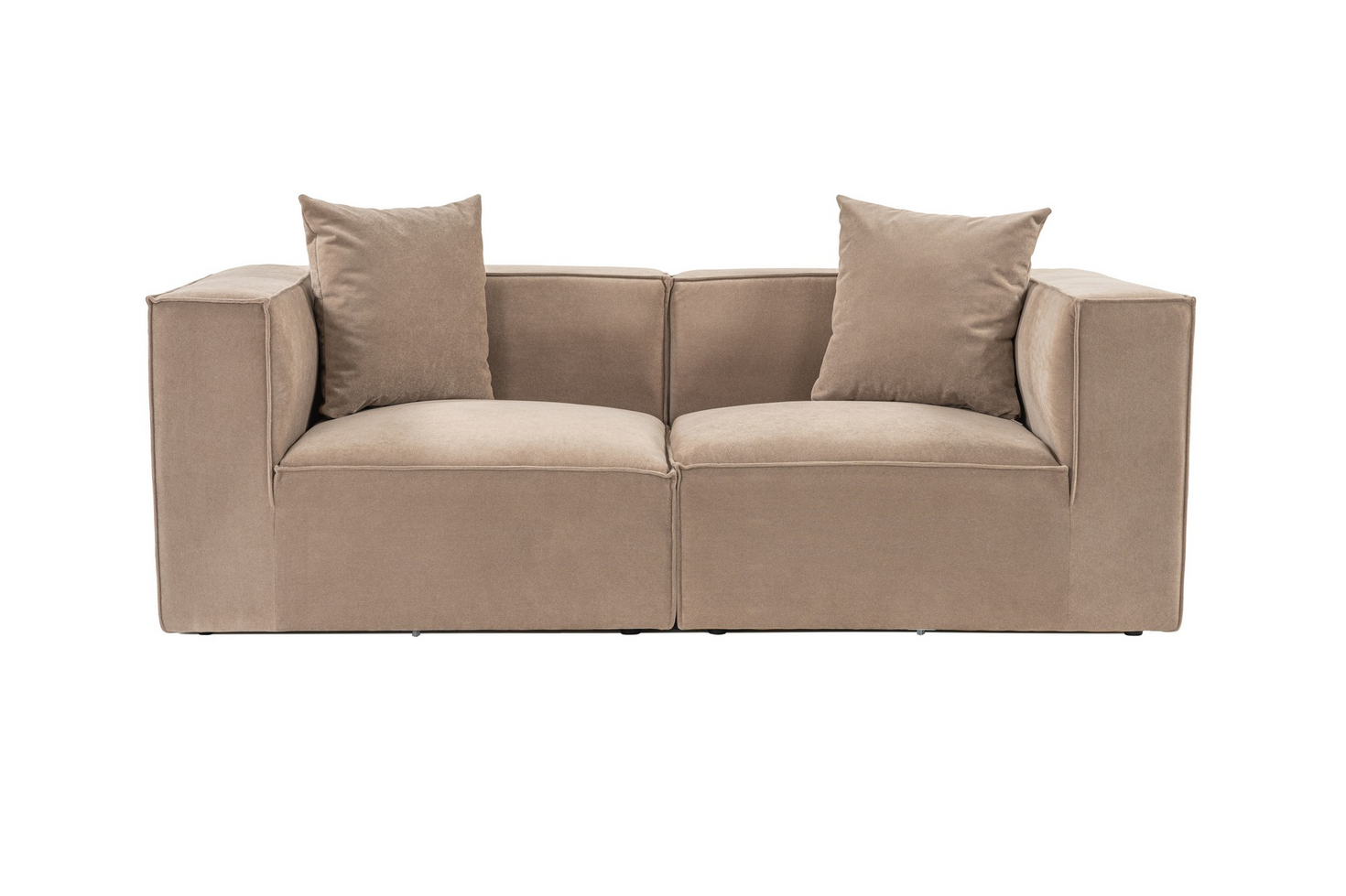 Norda Design 2‑istuttava sohva, runko 100 % sarvikuusta, verhoilu 100 % pellavaa, 32 DNS -vaahto, 190 x 95 x 65 cm | Tyylikäs ja mukava