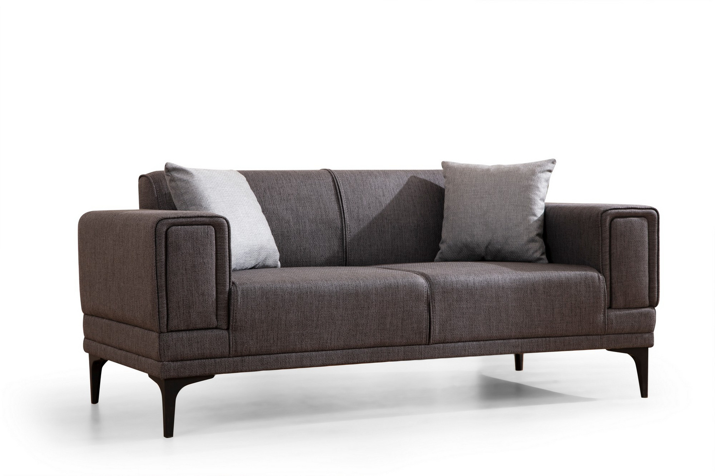 Norda Design Tyylikäs kaksipaikkainen sohva, 170 cm | Pyökkirunko, 100 % polyesteri, helppohoitoinen kangas | Moderni mukavuus