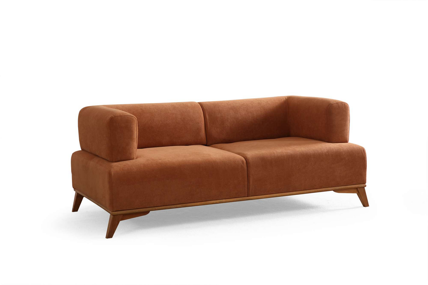 Norda Design Tyylikäs 2-istuttava sohva, 180 cm | Puu- ja lastulevyrunko, 100 % polyesteri, kuivapesun kestävä kangas