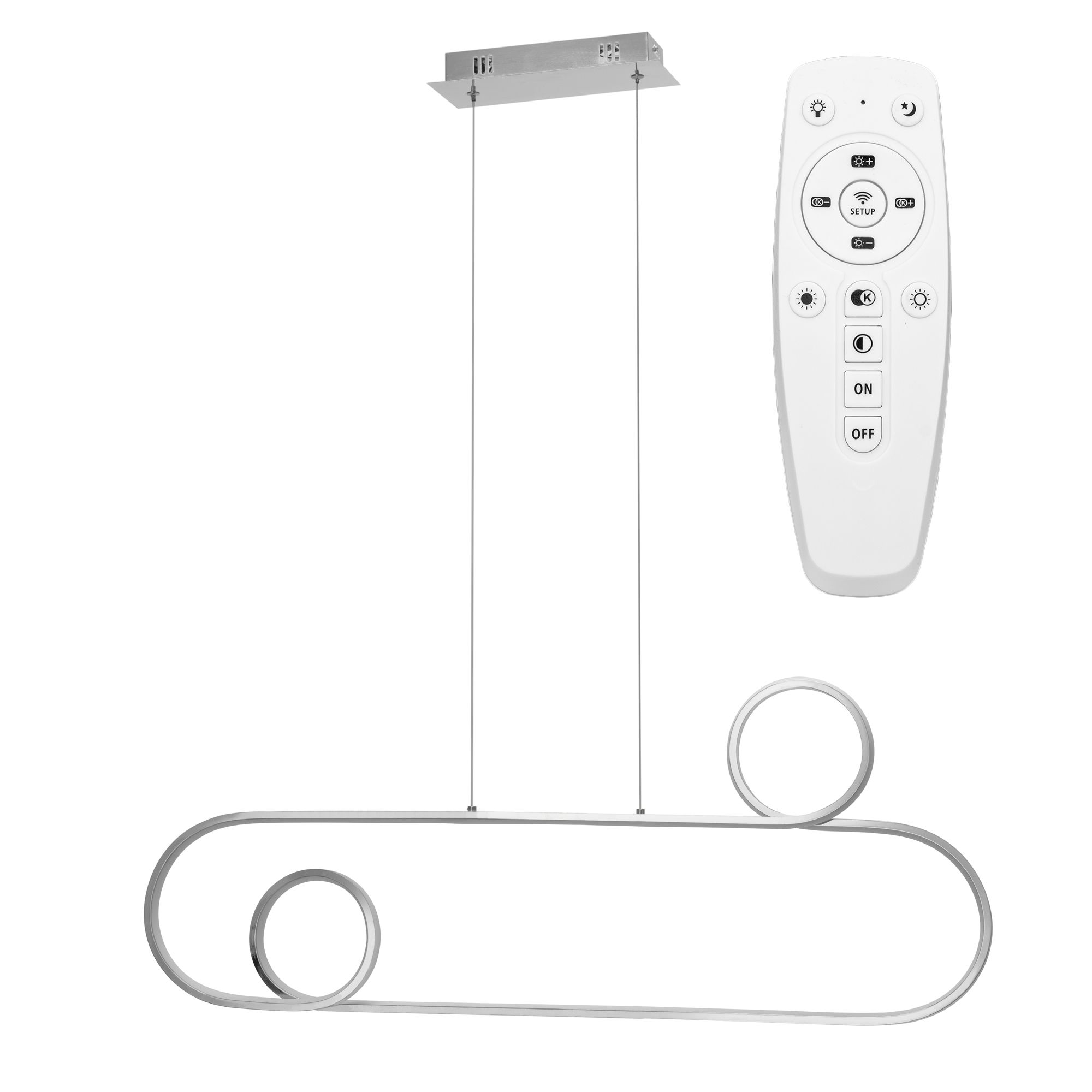 TOOLIGHT riippuva kattovalaisin LED APP810-CP kromi