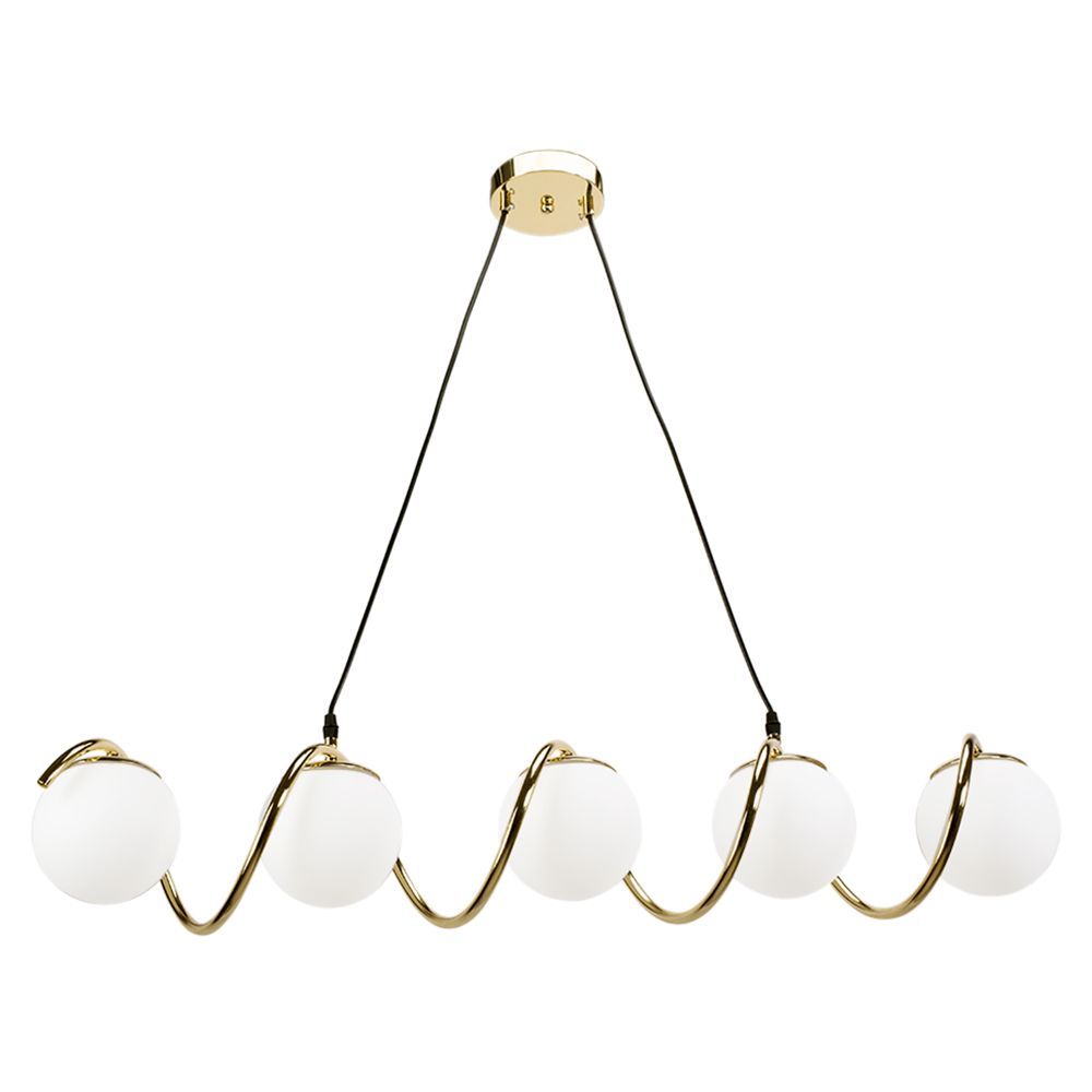 TOOLIGHT riippuva kattovalaisin APP1780-5CP kulta, 150,5x95x17cm