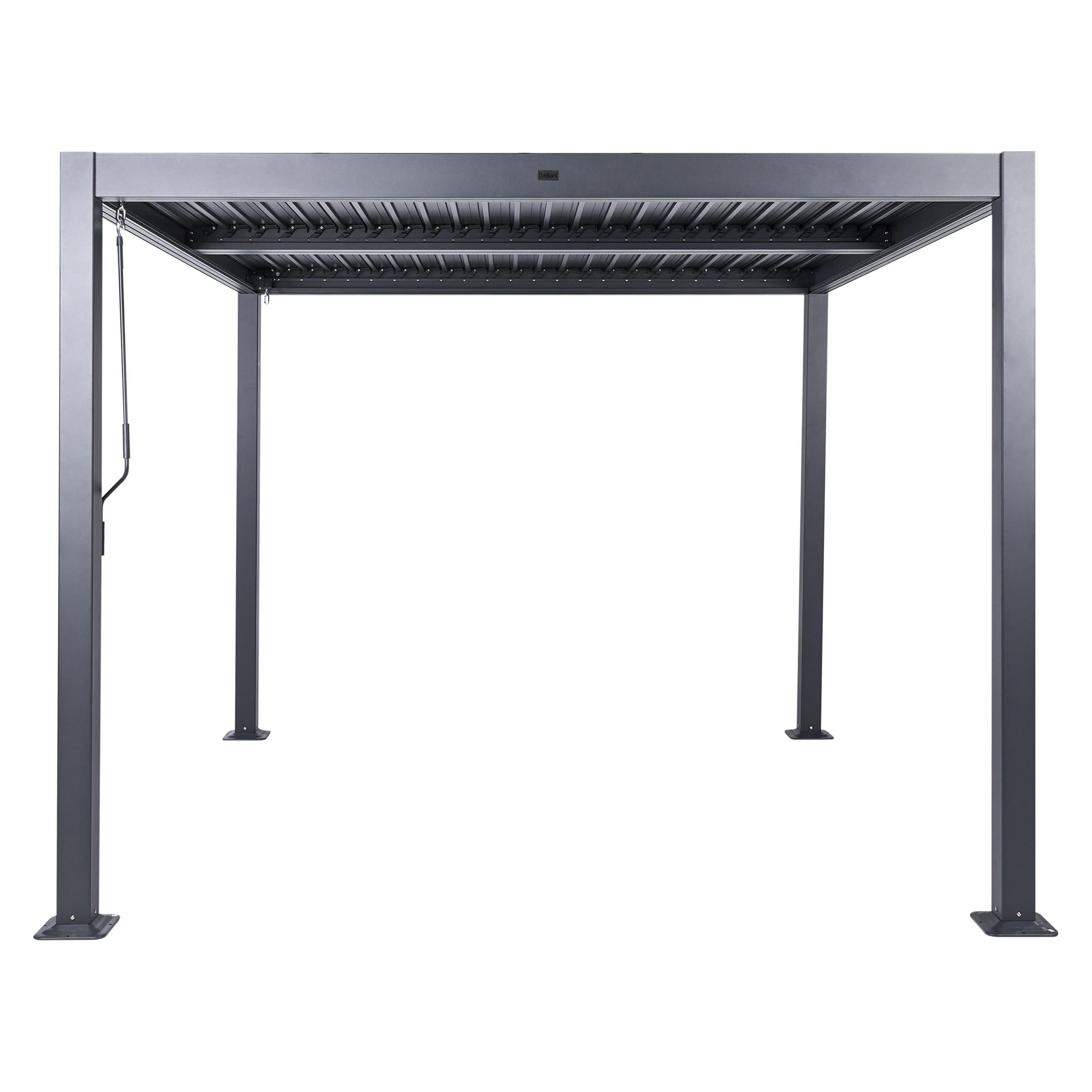 Paviljonki FORNOLI 296 cm 296 cm Metalli Musta